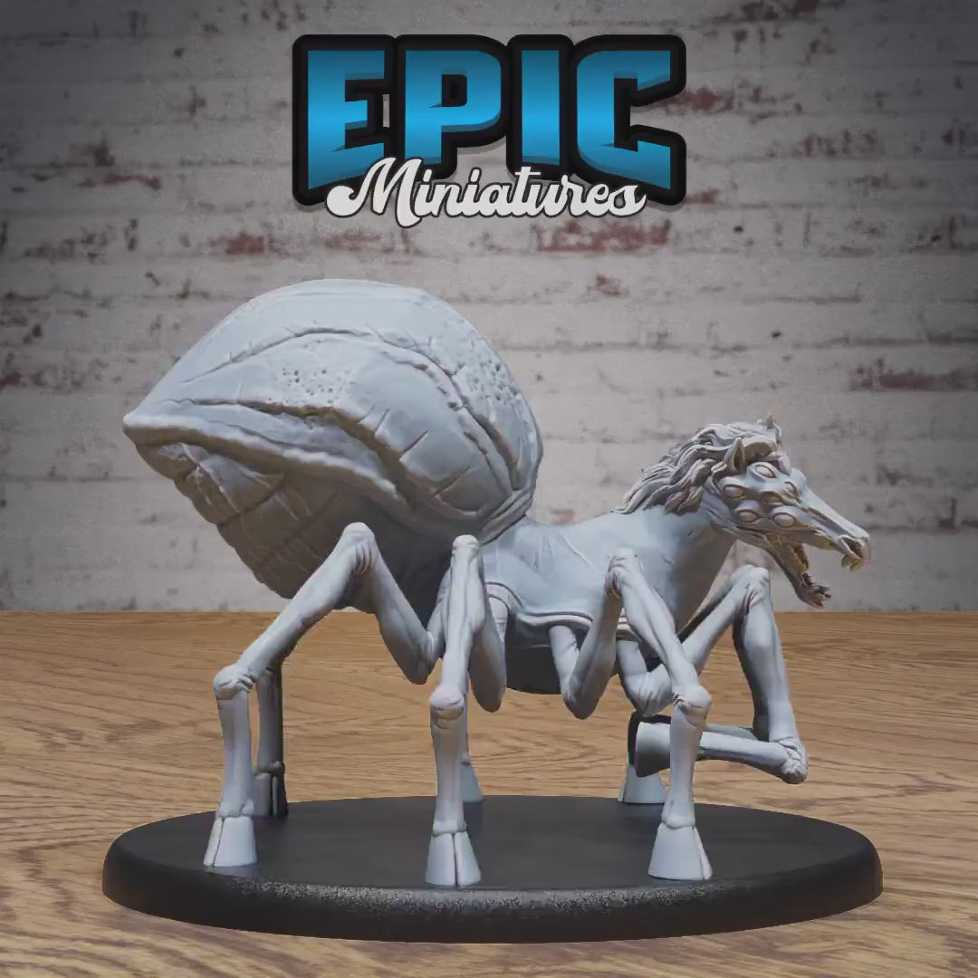 Horse Spider Set of 3 DND Miniatures | Astral Wars | 28mm & 32mm Resin DND miniature video