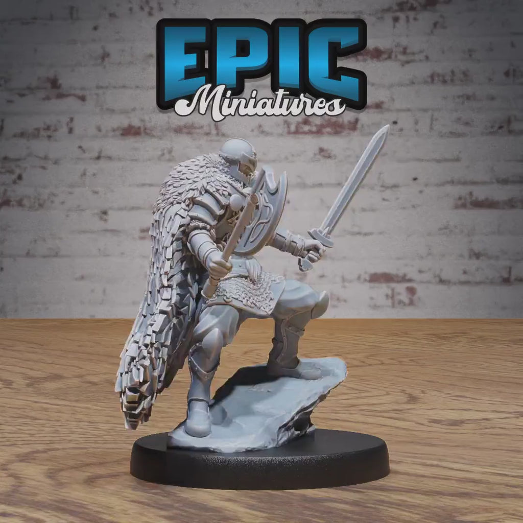 Rage Knight Set of 3 DND Miniatures | Knights Honor | 28mm & 32mm Resin DND miniature video