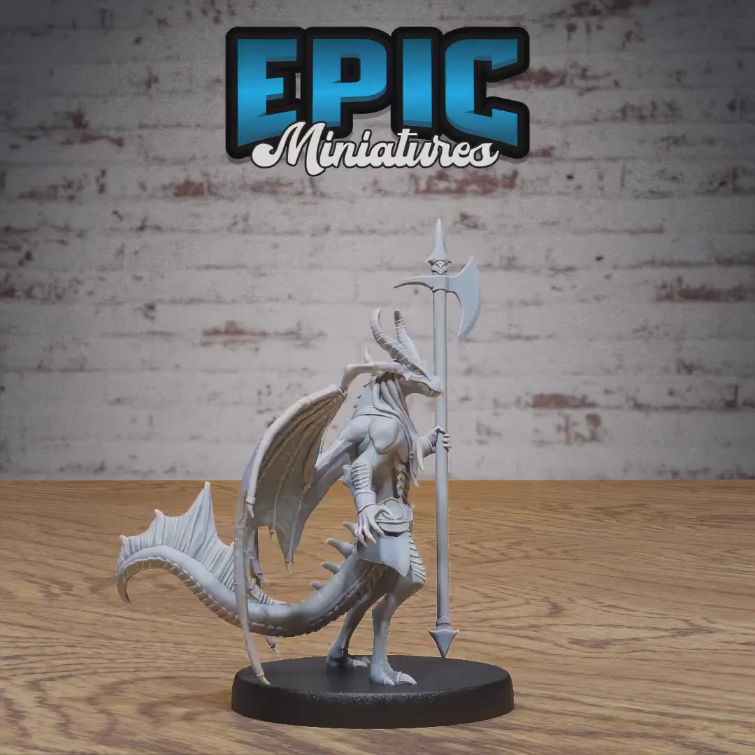 Draconic Demon Emerald Set of 3 DND Miniatures | Natural Magic | 28mm & 32mm Resin DND miniature video