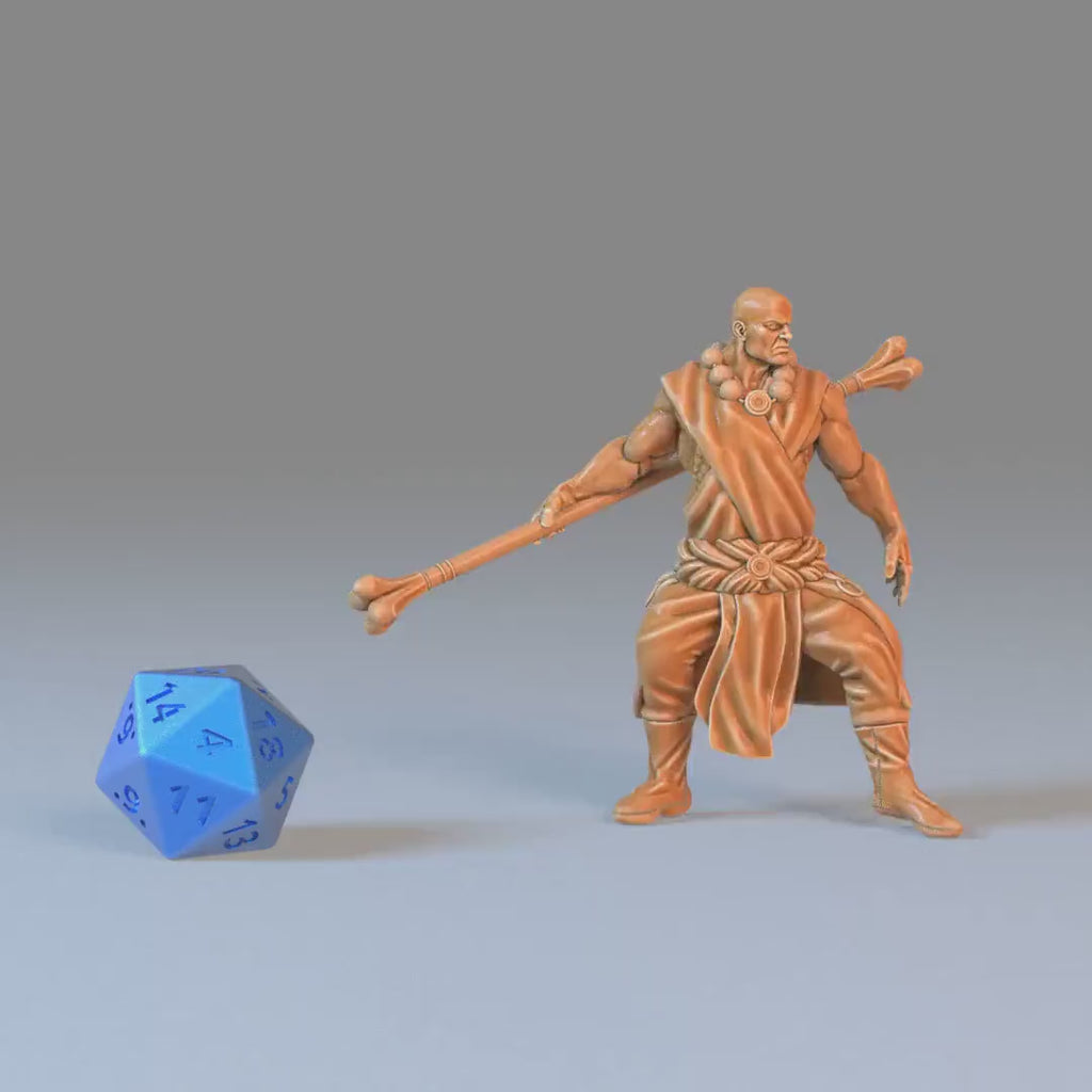 Monk Player Character Set of 3 DND Miniatures | Sunrise Tavern | 28mm & 32mm Resin DND miniature video