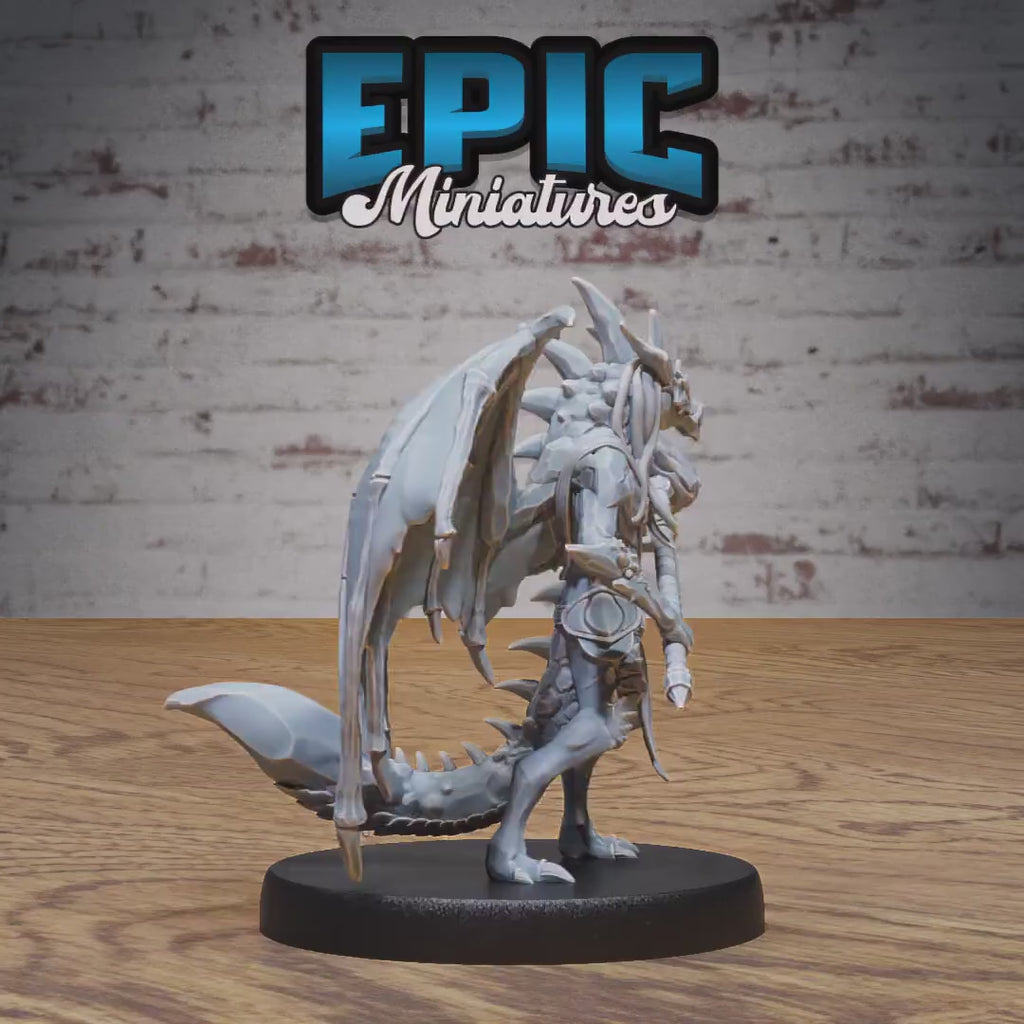 Draconic Demon Amethyst Set of 3 DND Miniatures | Infernal Heritage | 28mm & 32mm Resin DND miniature video