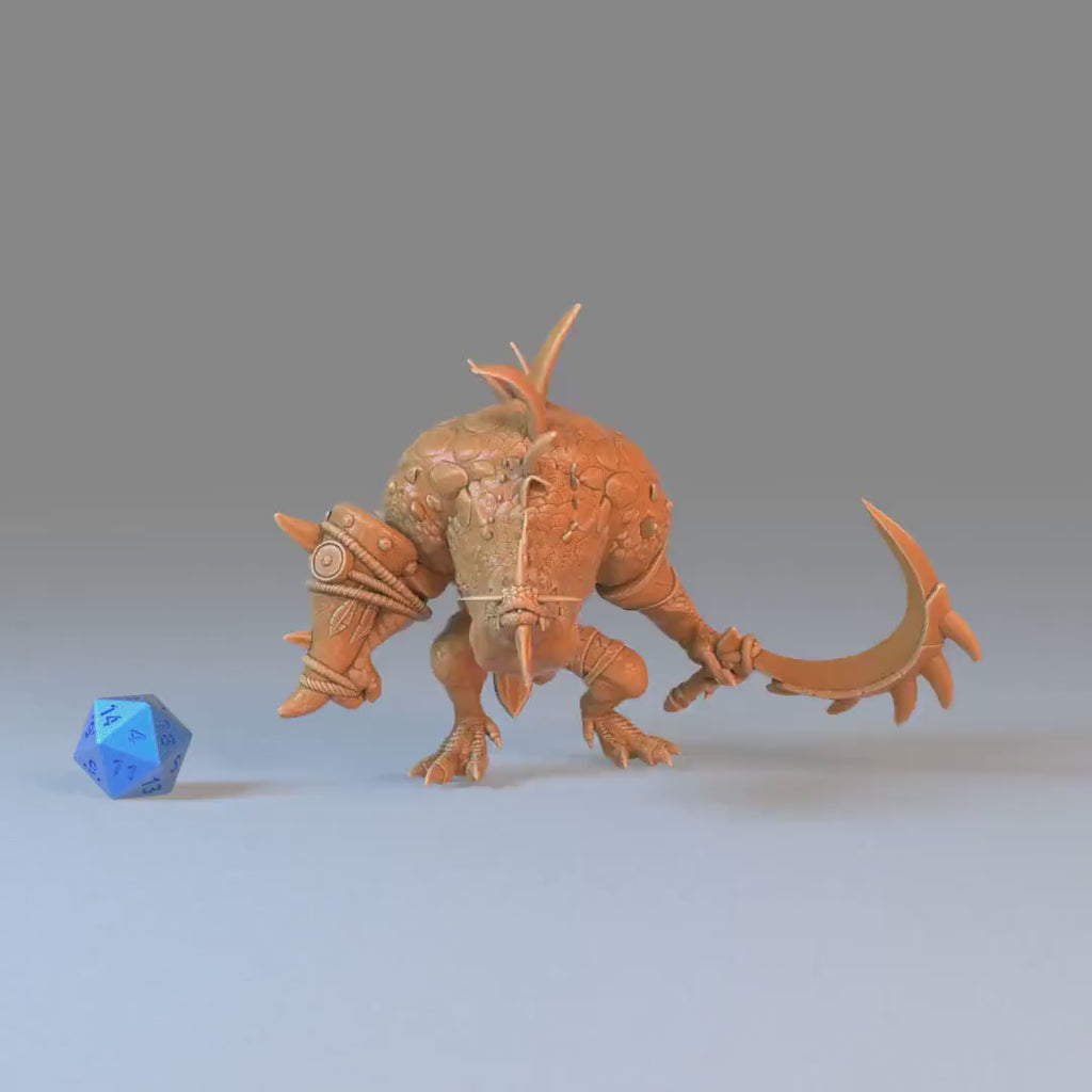 Crocodile Hunchback Set of 3 DND Miniatures | Reptiles of War | 28mm & 32mm Resin DND miniature video