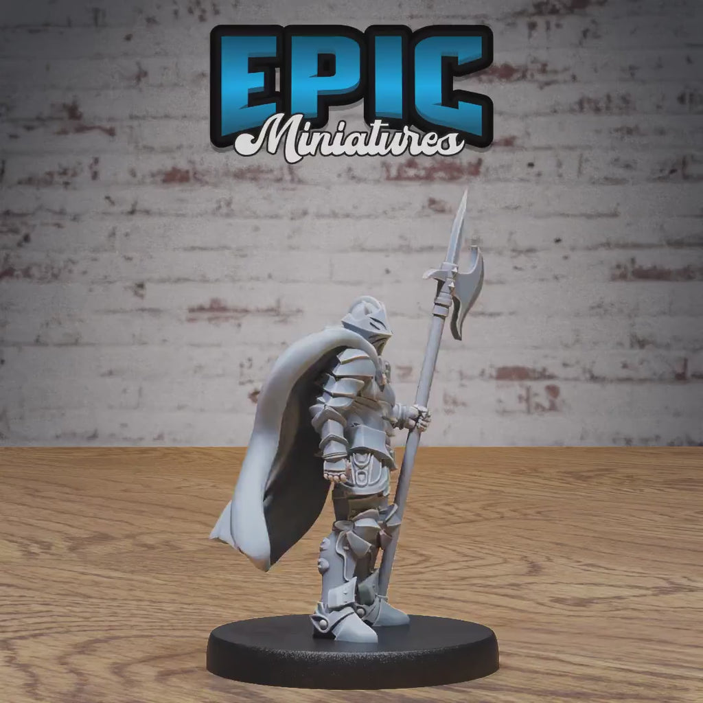 Heavy Knight Set of 3 DND Miniatures | Knights Honor | 28mm & 32mm Resin DND miniature video
