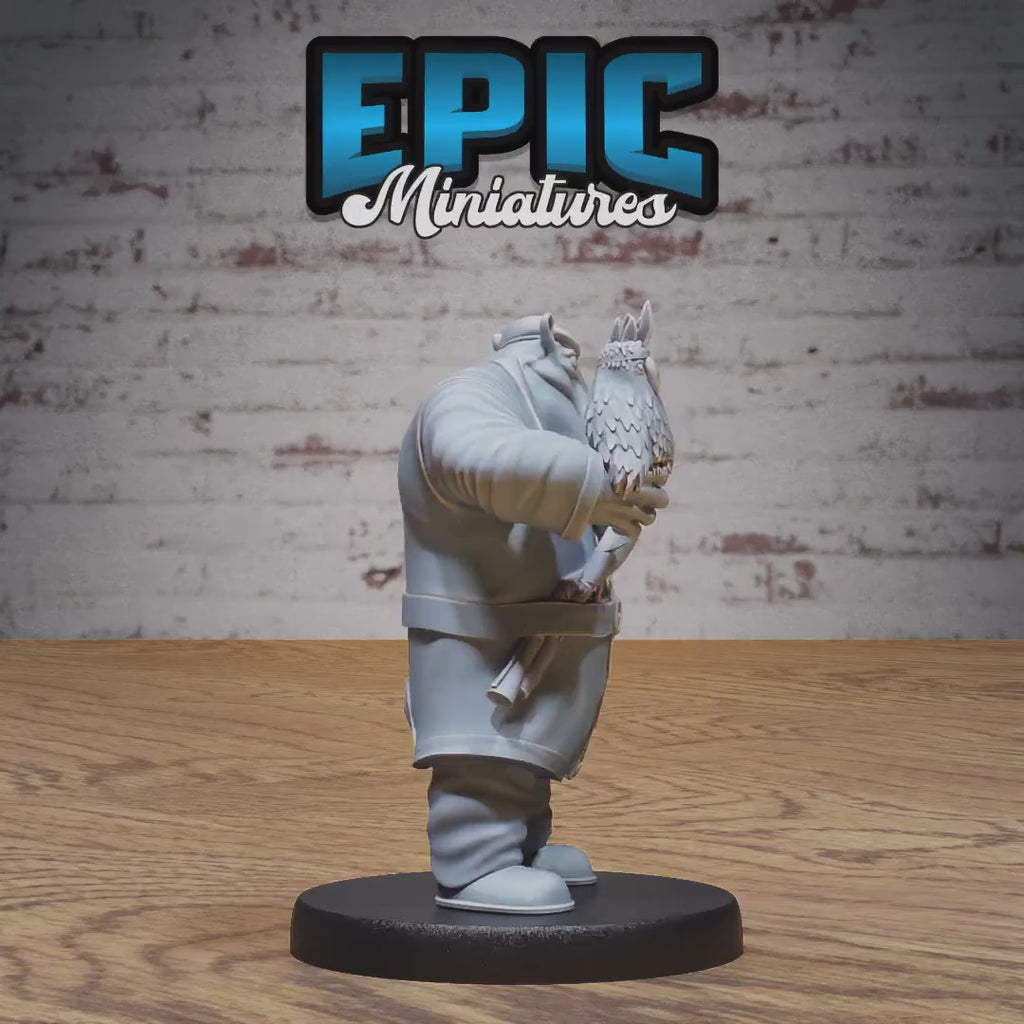Hippo Pirate Set of 3 DND Miniatures | Astral Wars | 28mm & 32mm Resin DND miniature video