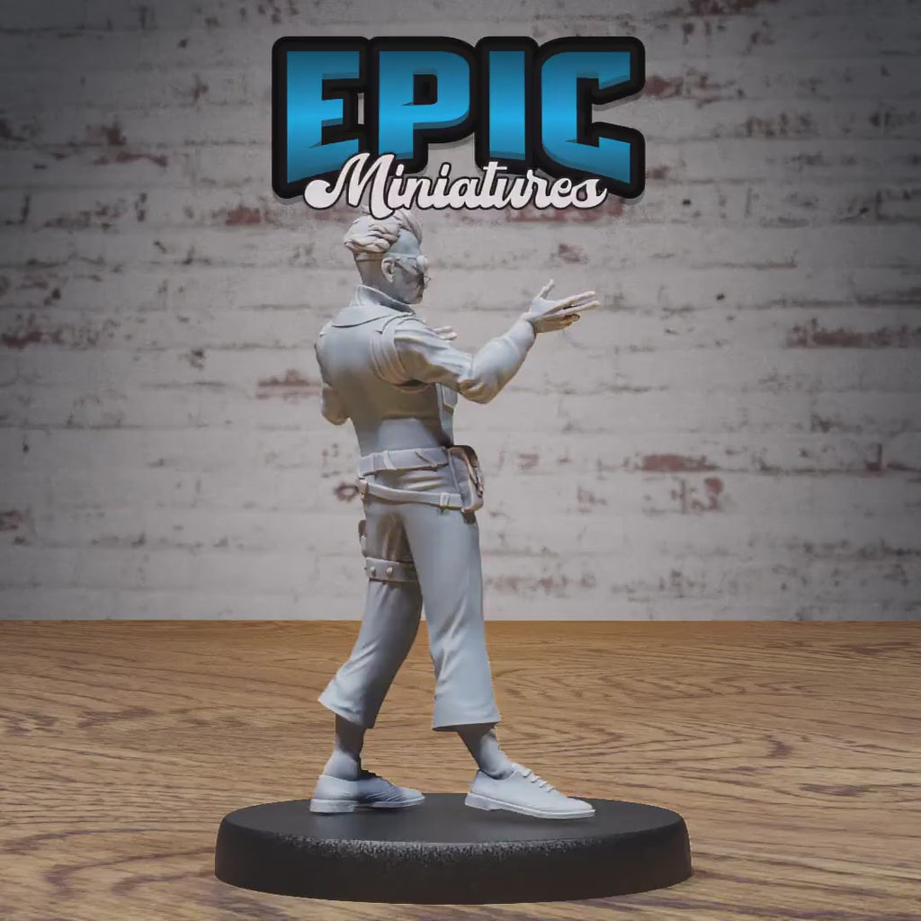 Inventor Joseph Set of 3 DND Miniatures | Steam Inventions | 28mm & 32mm Resin DND miniature video