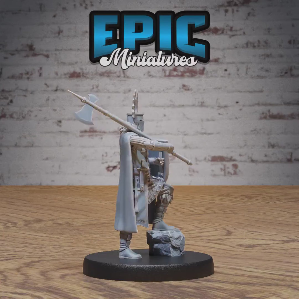 Templar Knight Set of 3 DND Miniatures | Knights Honor | 28mm & 32mm Resin DND miniature video