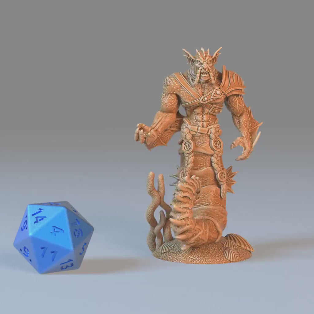 Seahorse Merman Set of 3 DND Miniatures | Aquatic Journey | 28mm & 32mm Resin DND miniature video