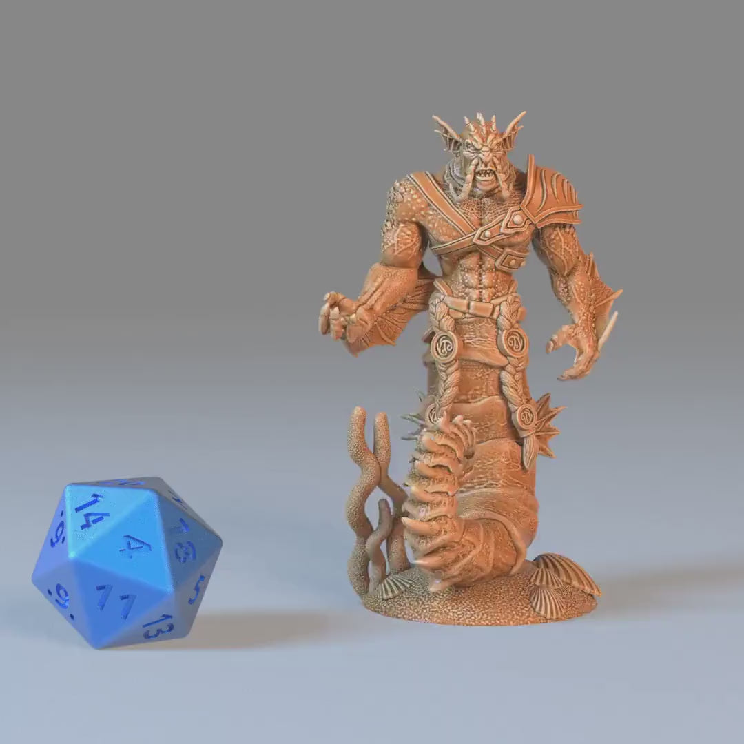 Seahorse Merman Set of 3 DND Miniatures | Aquatic Journey | 28mm & 32mm Resin DND miniature video