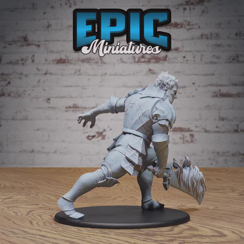 Fire Giant Warrior Set of 3 DND Miniatures | Giants & Dwarfs | 28mm & 32mm Resin DND miniature video