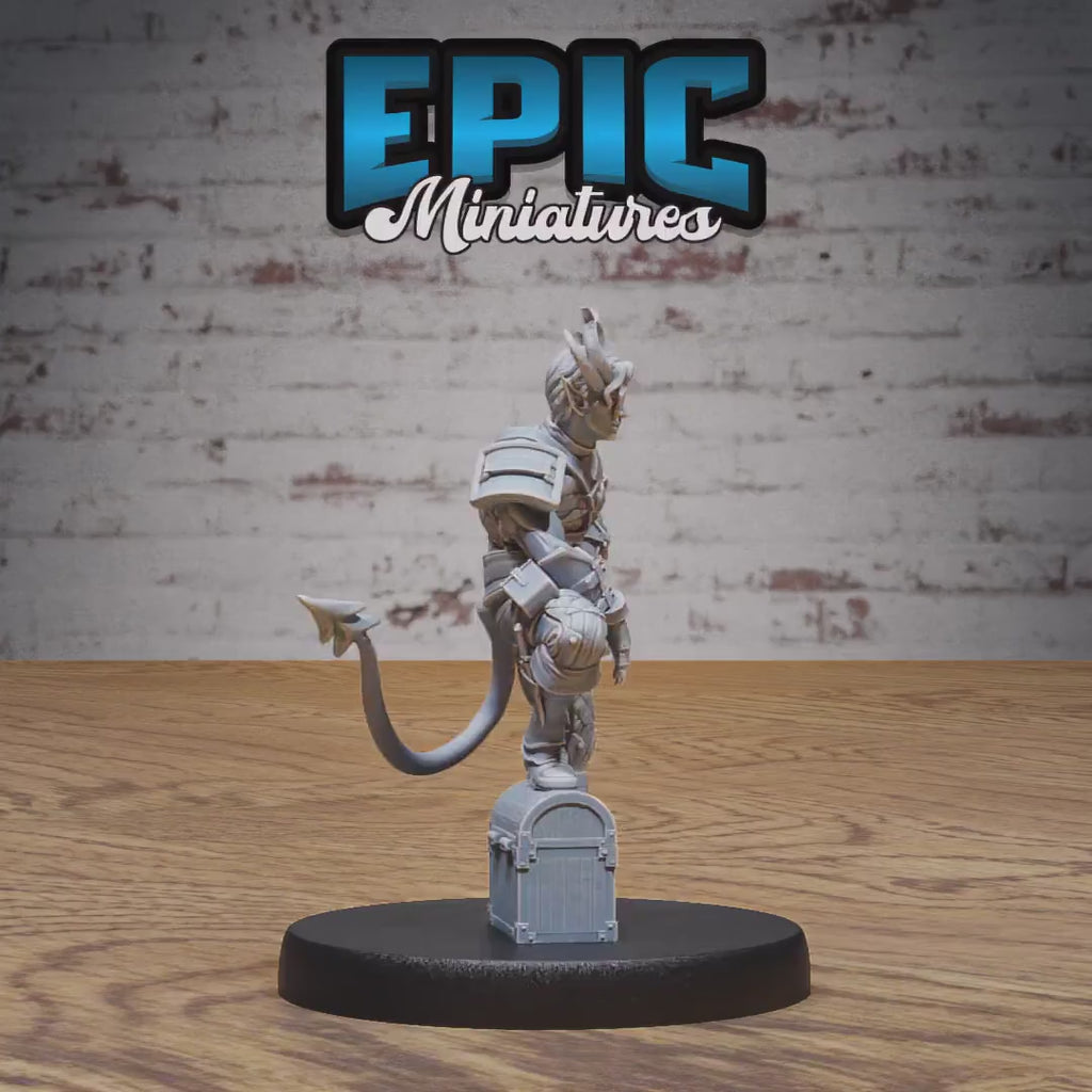 Tiefling Rogue Set of 3 DND Miniatures | Infernal Heritage | 28mm & 32mm Resin DND miniature video
