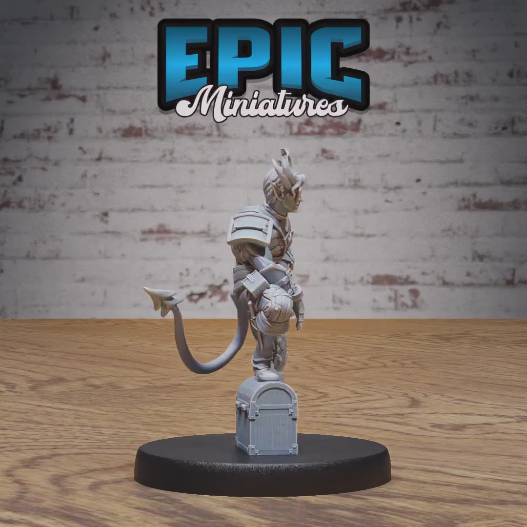 Tiefling Rogue Set of 3 DND Miniatures | Infernal Heritage | 28mm & 32mm Resin DND miniature video