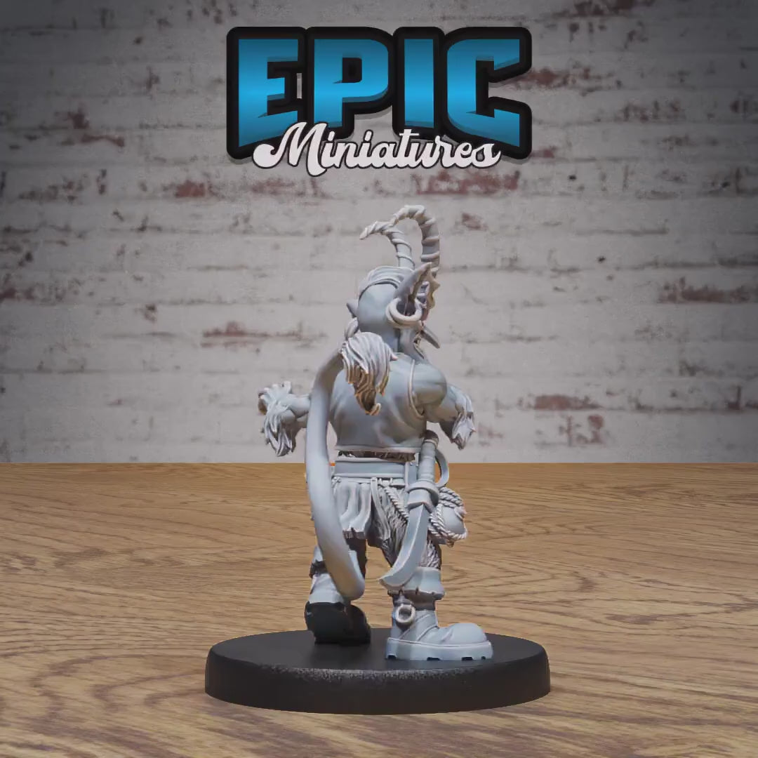 Tiefling Goblin Set of 3 DND Miniatures | Infernal Heritage | 28mm & 32mm Resin DND miniature video