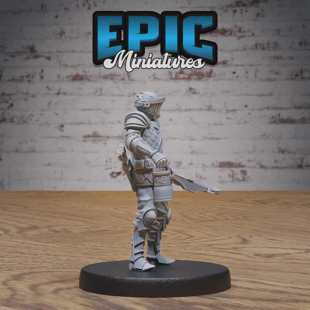 Crossbow Guard Set of 3 DND Miniatures | Knights Honor | 28mm & 32mm Resin DND miniature video