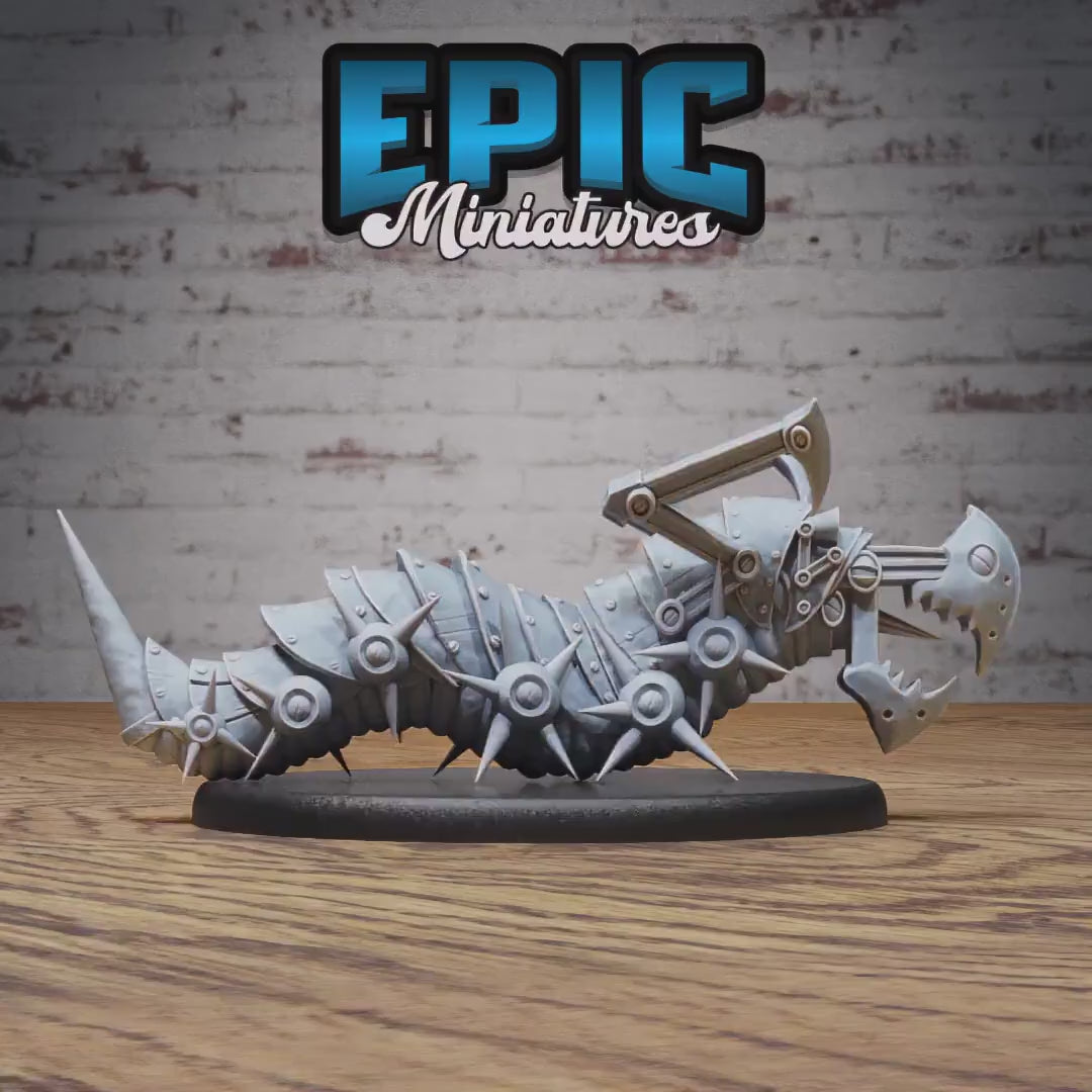 Iron Сentipede Set of 3 DND Miniatures | Steam Inventions | 28mm & 32mm Resin DND miniature video