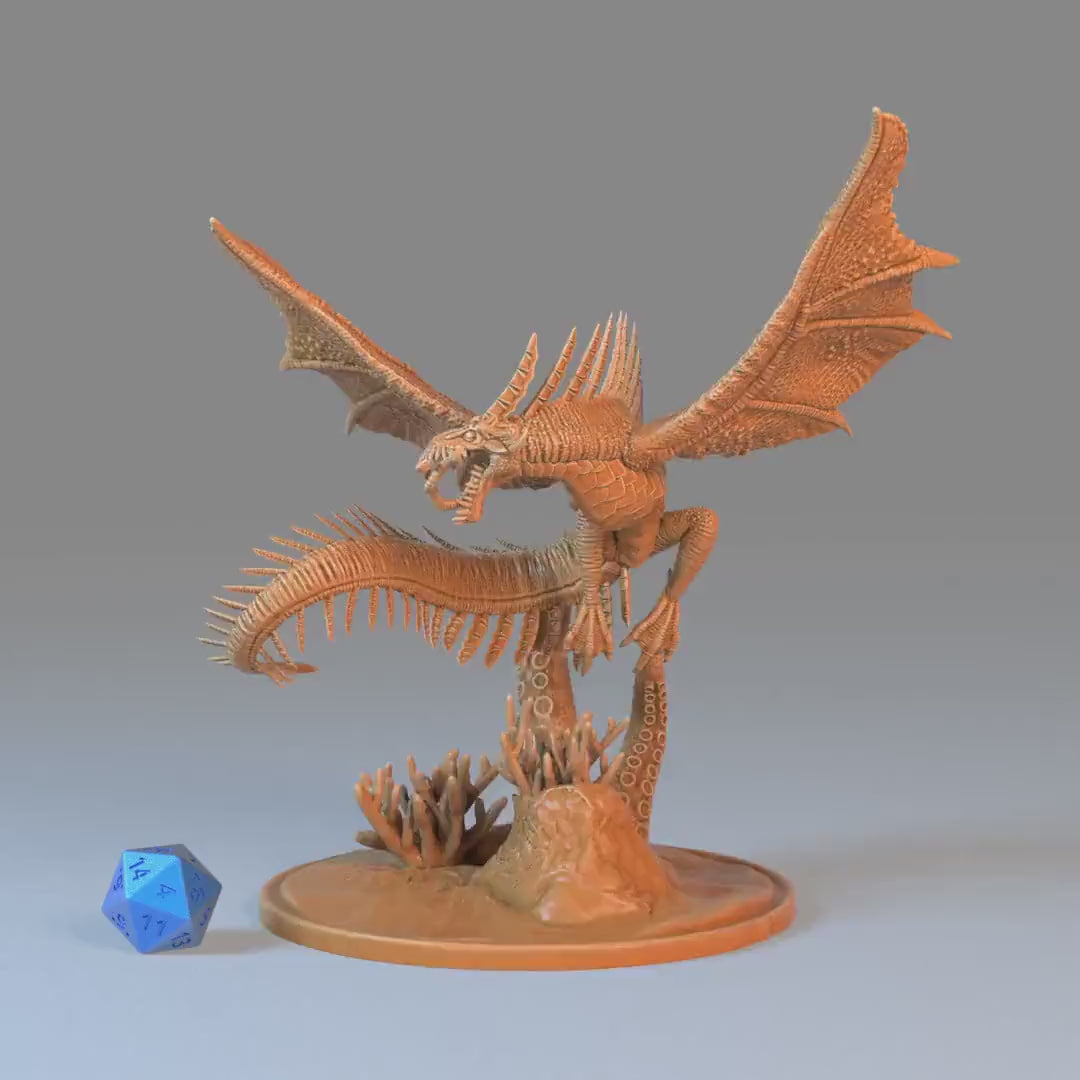 Ocean Drake Set of 3 DND Miniatures | Aquatic Journey | 28mm & 32mm Resin DND miniature video