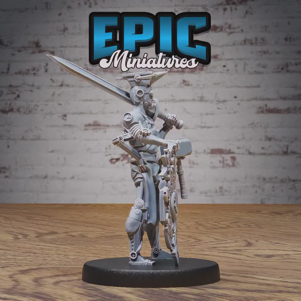 Construct Blacksmith Set of 3 DND Miniatures | Steam Inventions | 28mm & 32mm Resin DND miniature video