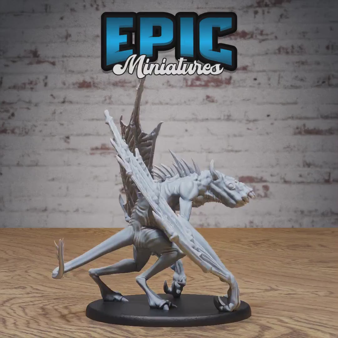Lunar Bat Fiend Set of 3 DND Miniatures | Transylvania Adventure | 28mm & 32mm Resin DND miniature video