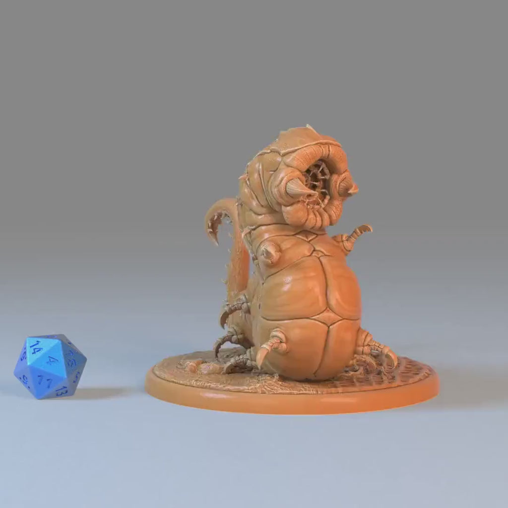 Carrion Worm Set of 3 DND Miniatures | Eternal Fungi | 28mm & 32mm Resin DND miniature video