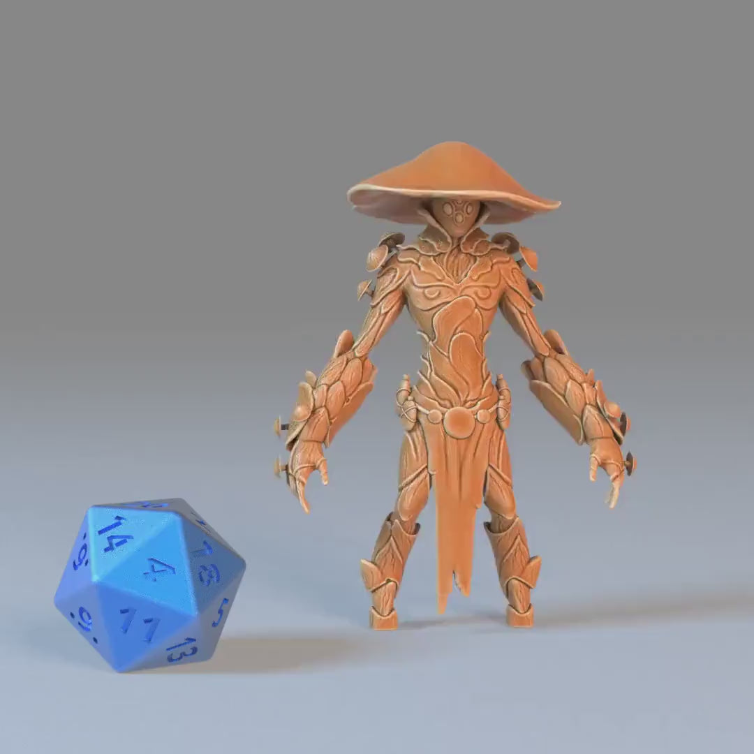 Mushroom Folk Set of 5 DND Miniatures | Eternal Fungi | 28mm & 32mm Resin DND miniature video