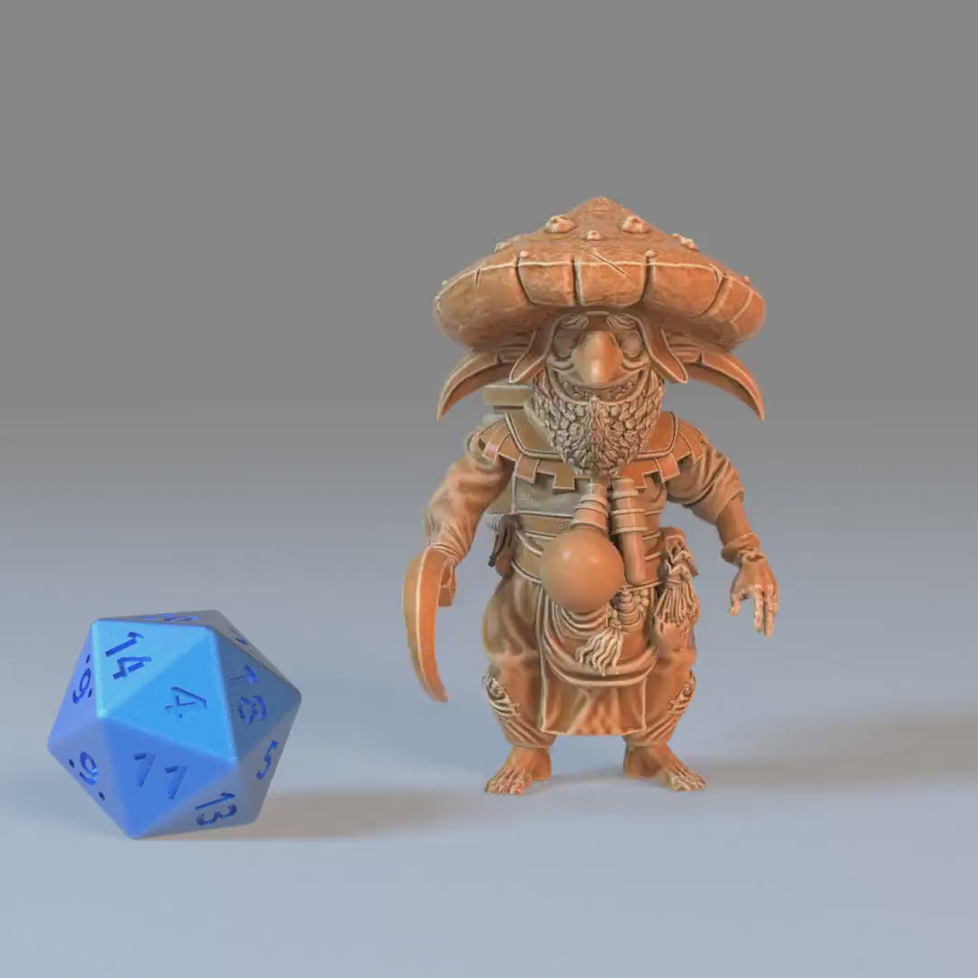 Mushroom Goblin Set of 3 DND Miniatures | Eternal Fungi | 28mm & 32mm Resin DND miniature video
