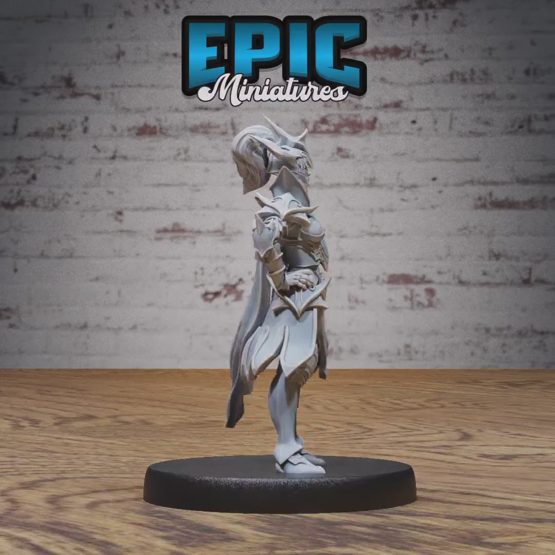 Hunters Guild Female Knight Set of 3 DND Miniatures | Dragons Reign | 28mm & 32mm Resin DND miniature video