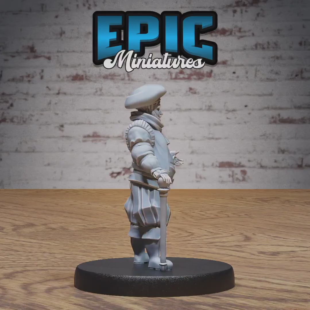 Noble Historian Set of 3 DND Miniatures | Knights Honor | 28mm & 32mm Resin DND miniature video