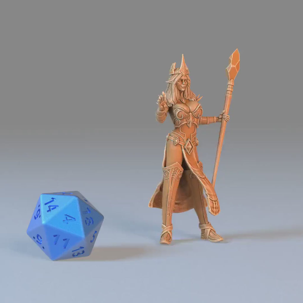 Wizard Female Player Character Set of 3 DND Miniatures | Sunrise Tavern | 28mm & 32mm Resin DND miniature video